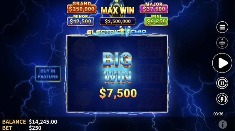 Electric Chip - pengumpulan akhir Electric Coins oleh pengumpul dengan Jackpot tetap